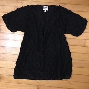 Milly Minis Black Floral Coverup
